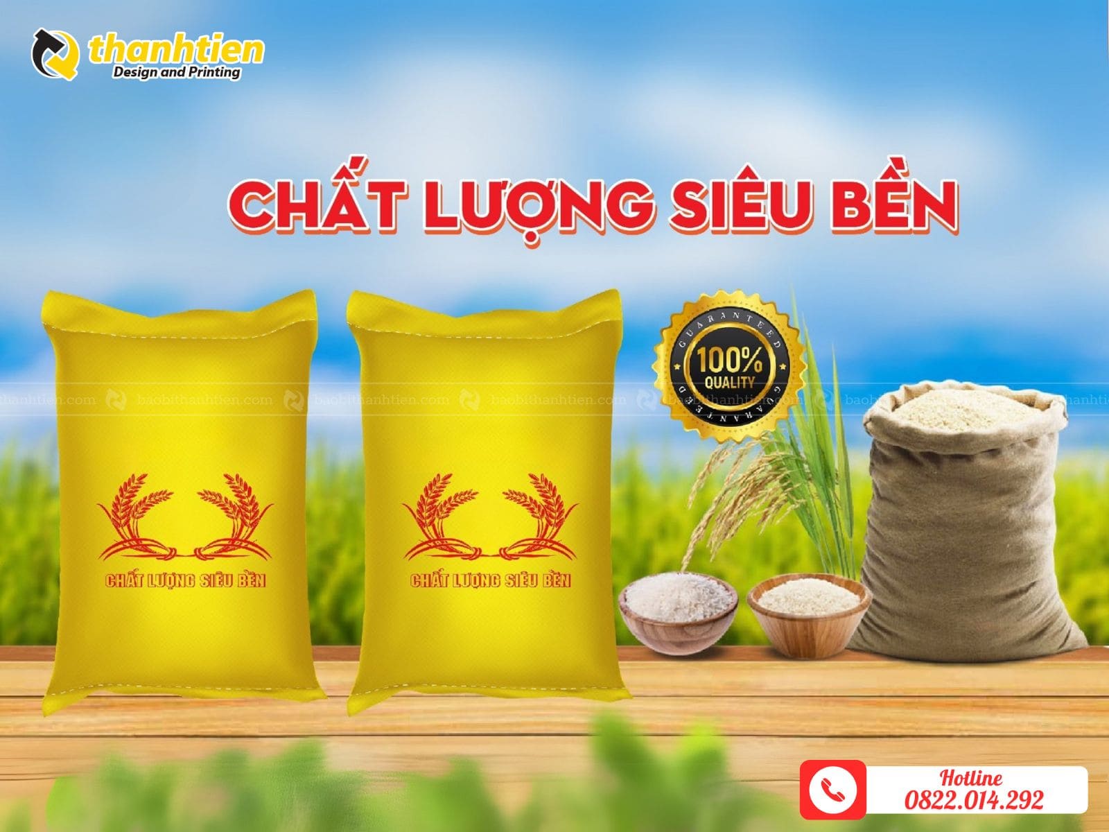 Bao bì đựng lúa, gạo chất lượng