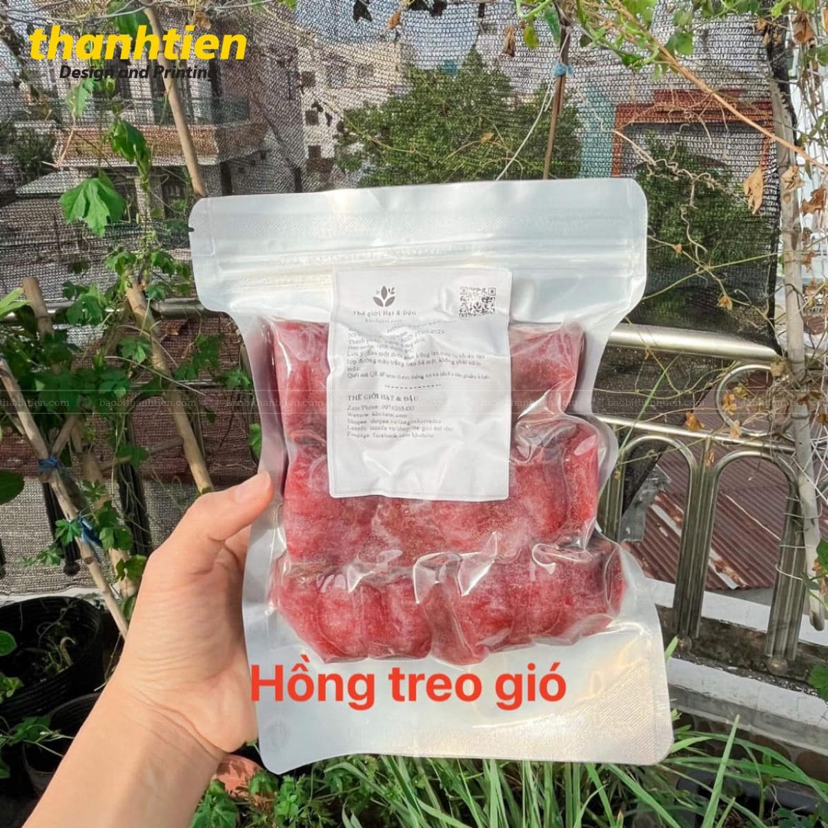 Túi zip đựng hồng treo gió