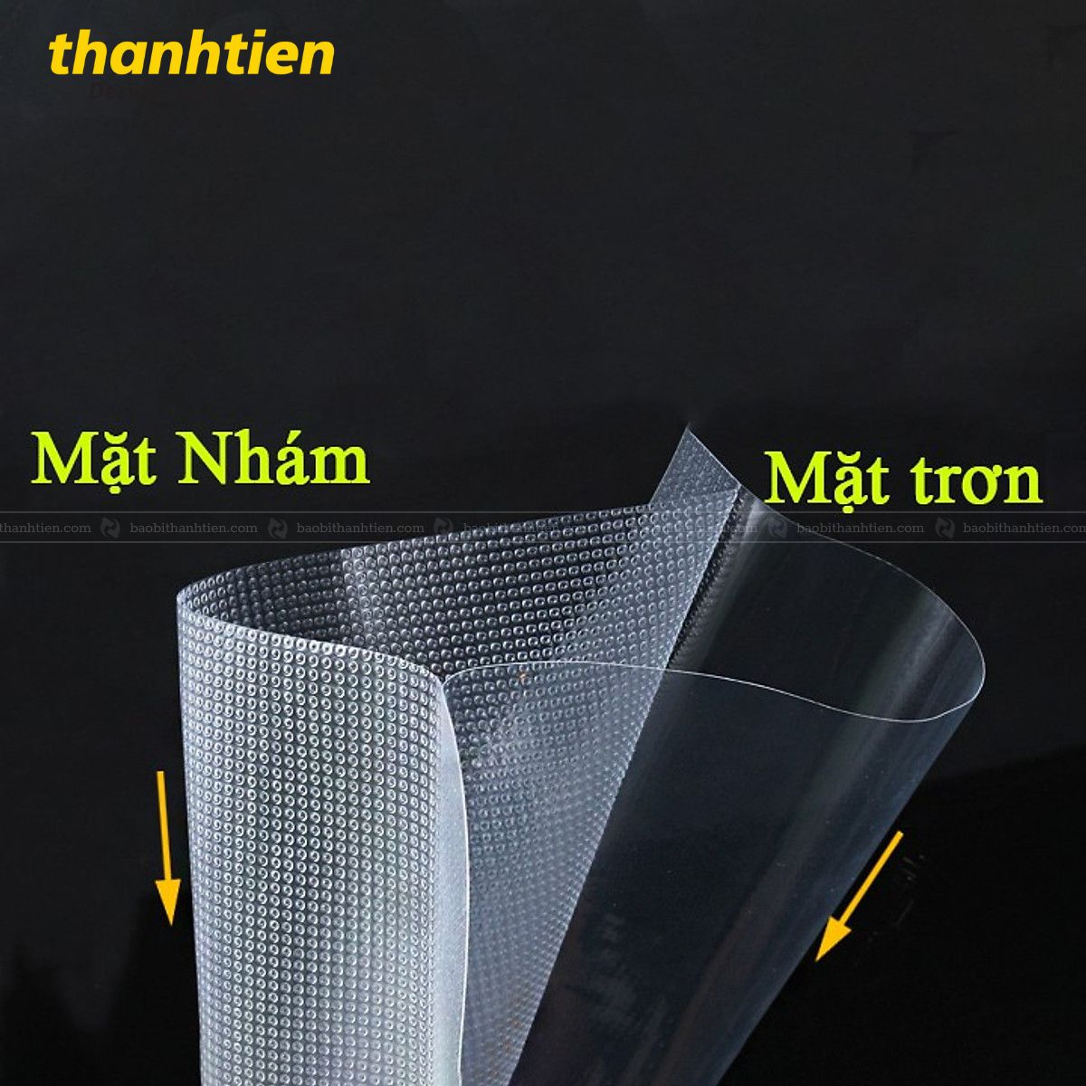 Túi chân không 1 mặt nhám