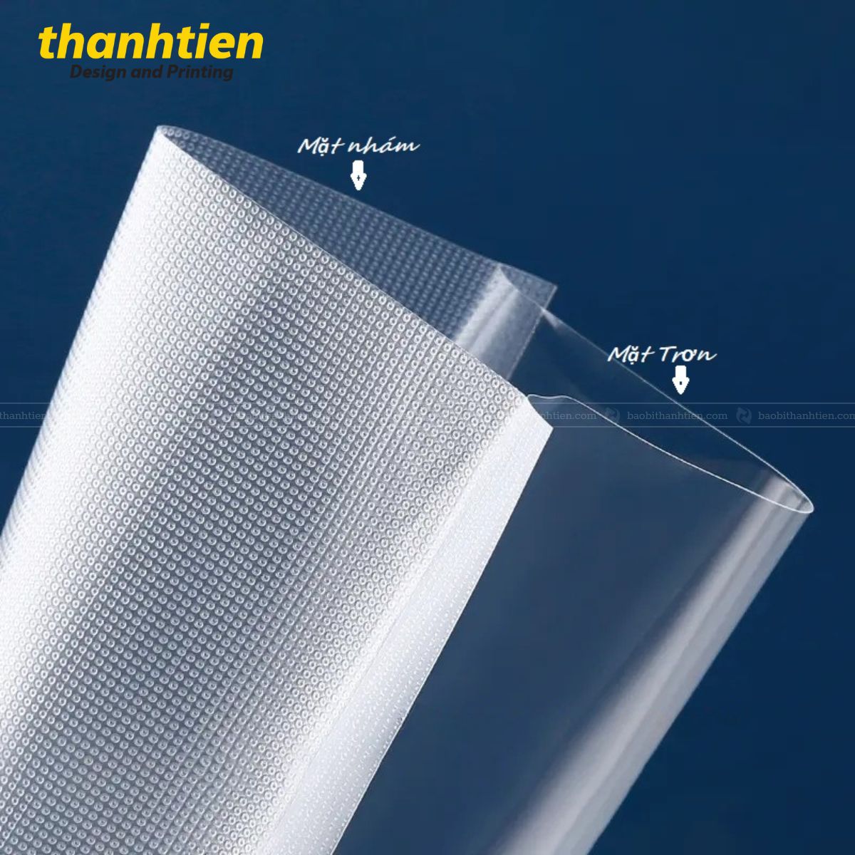 Túi chân không một mặt nhám 1 mặt trơn