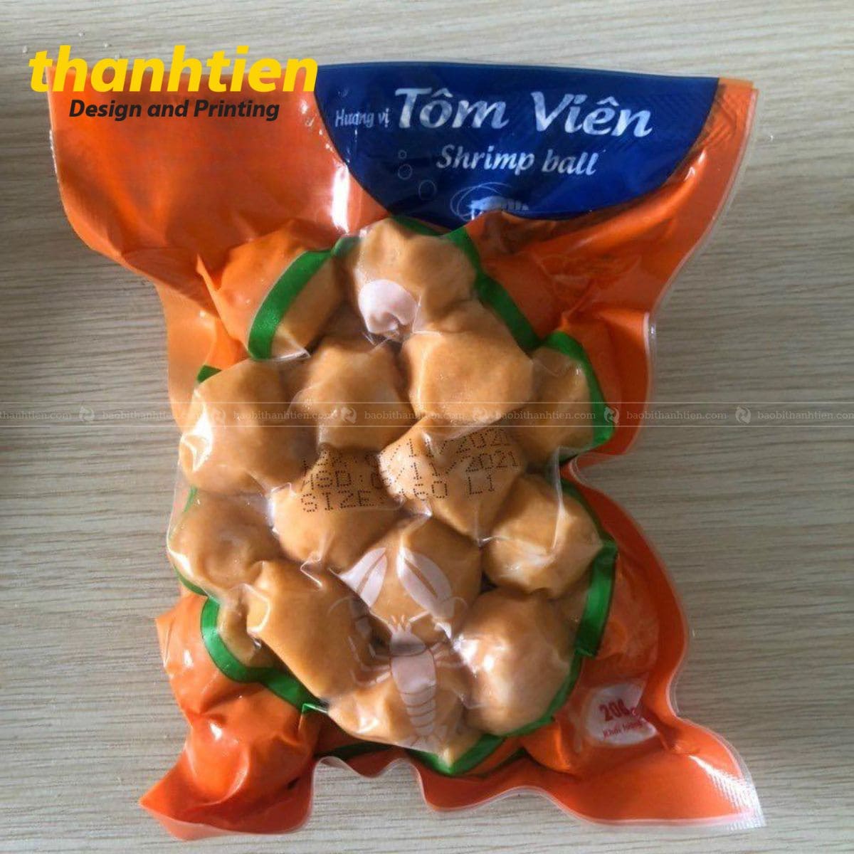 Ba chân không đựng tôm viên