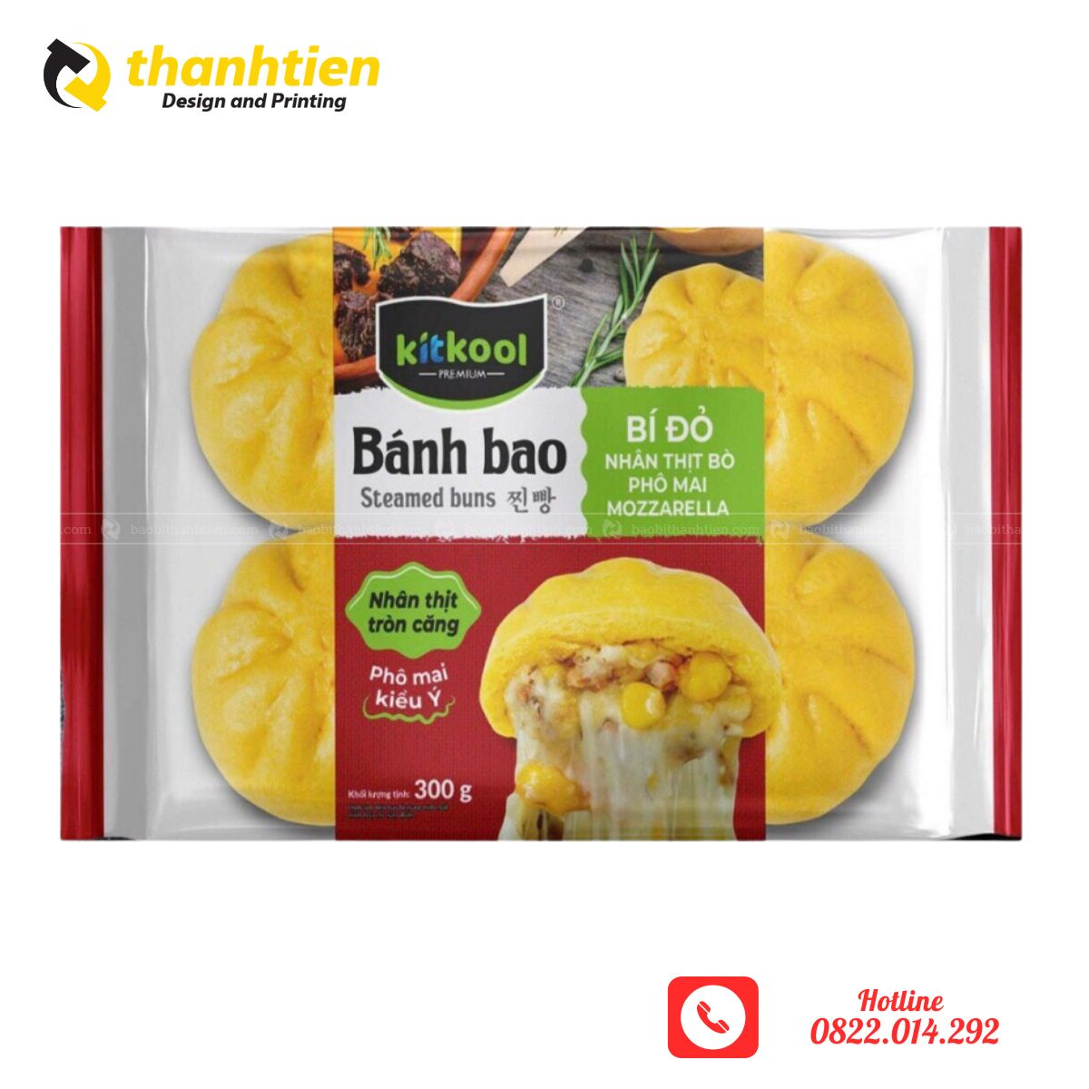 In bao bì đựng bánh bao theo yêu cầu