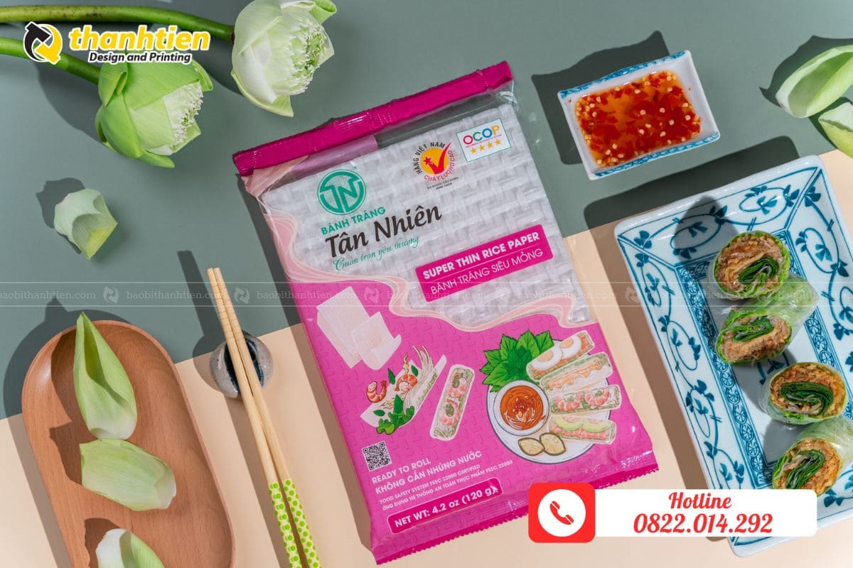 bao bì bánh tráng giá rẻ Hà Nội