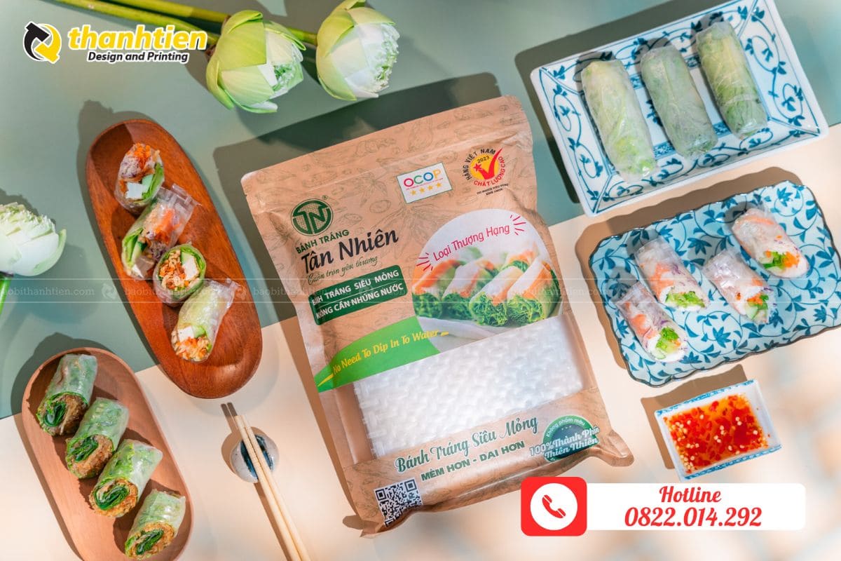 Bao bì bánh tráng đẹp