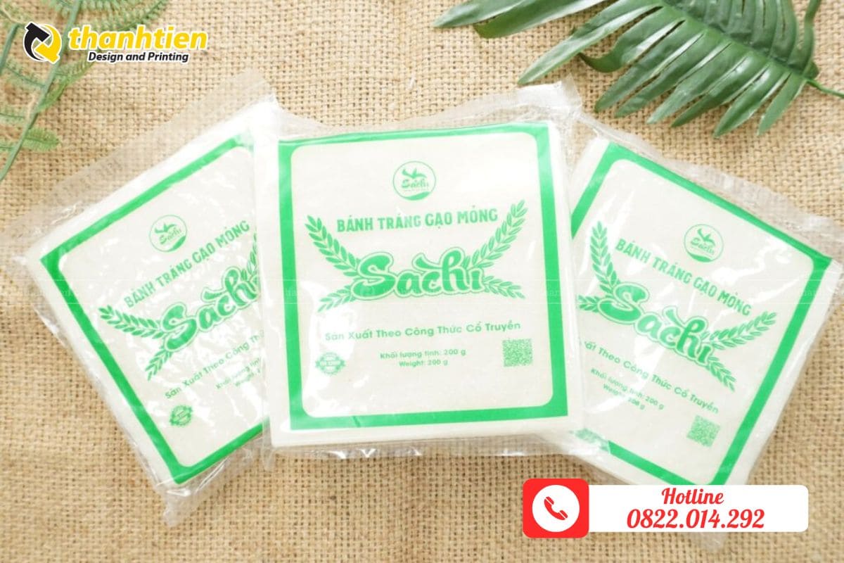 Bao bì bánh tráng màng đơn