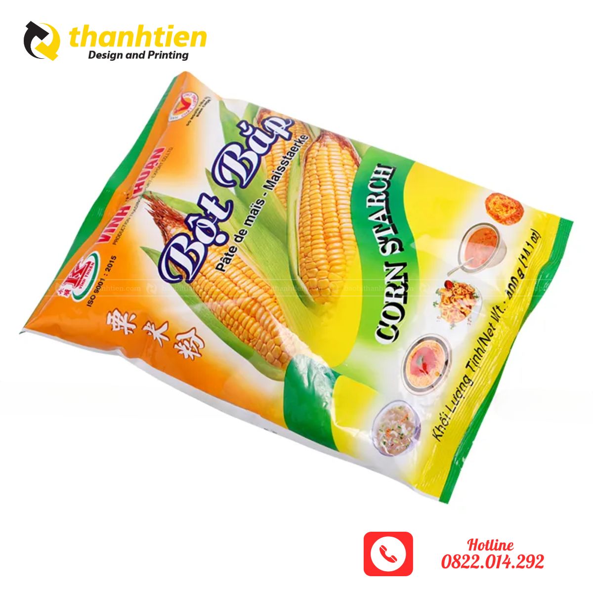 Bao bì bột bắp màng ghép