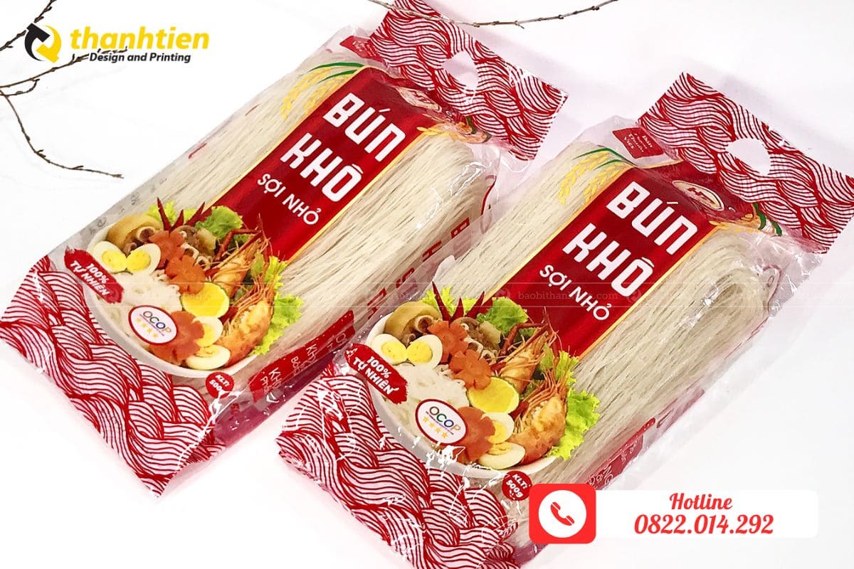 In bao bì đựng bún khô