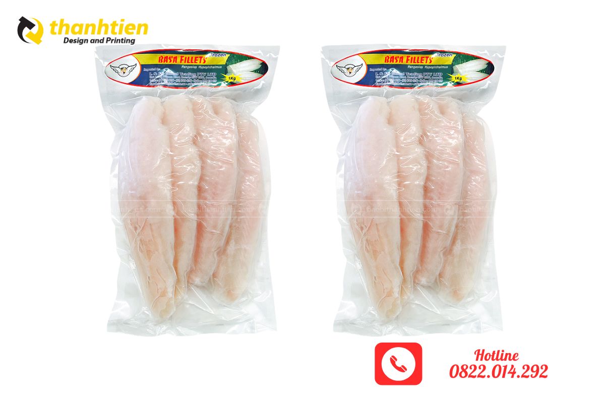 Túi hút chân không đựng cá basa