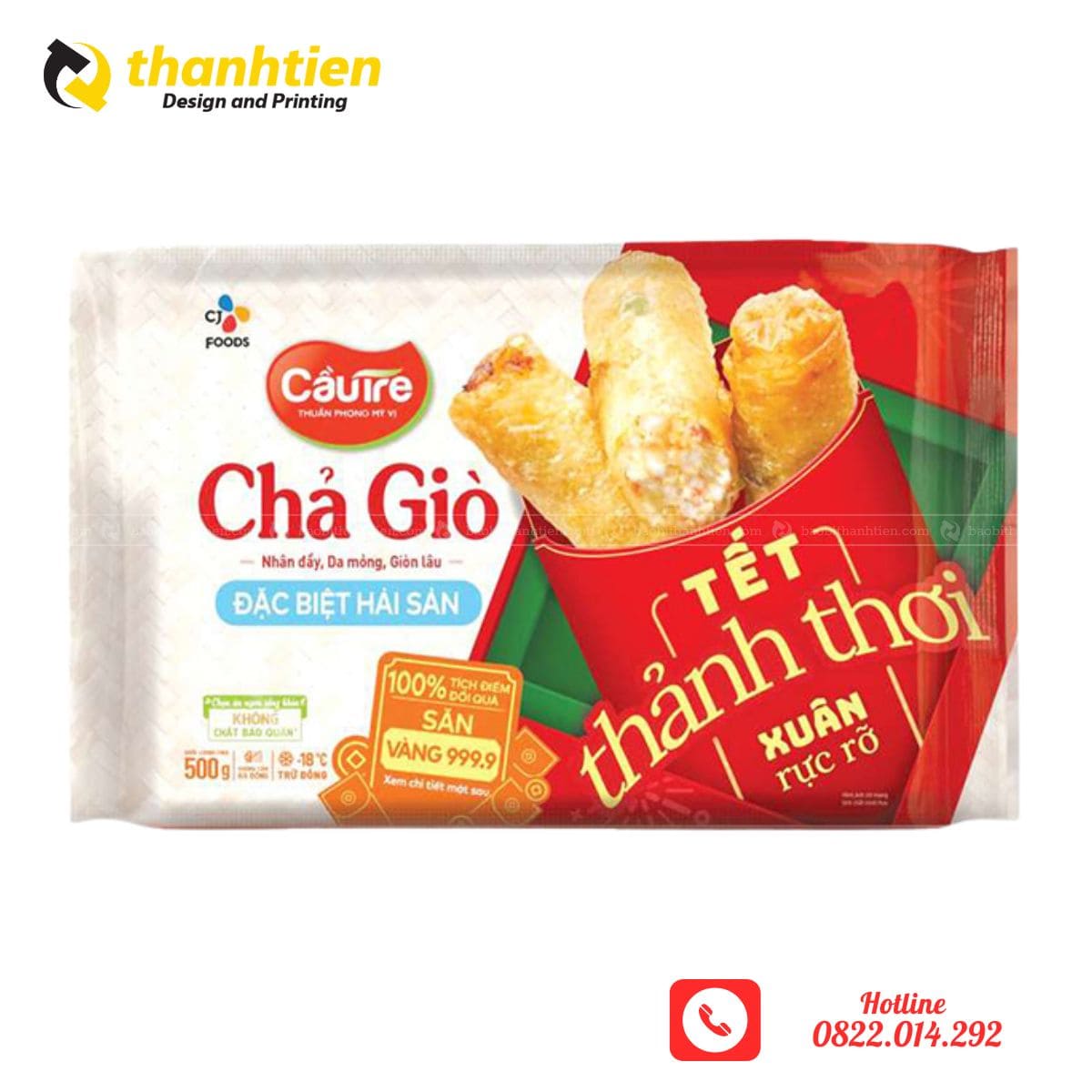 Bao bì đựng chả giò hải sản