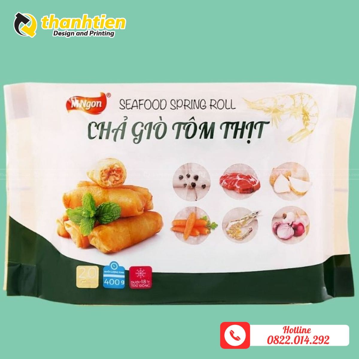 Bao bì đựng chả giò