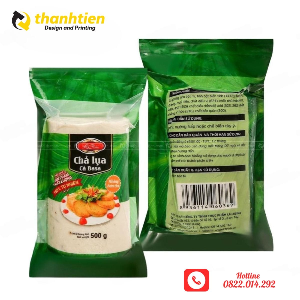 Bao bì đựng chả lụa