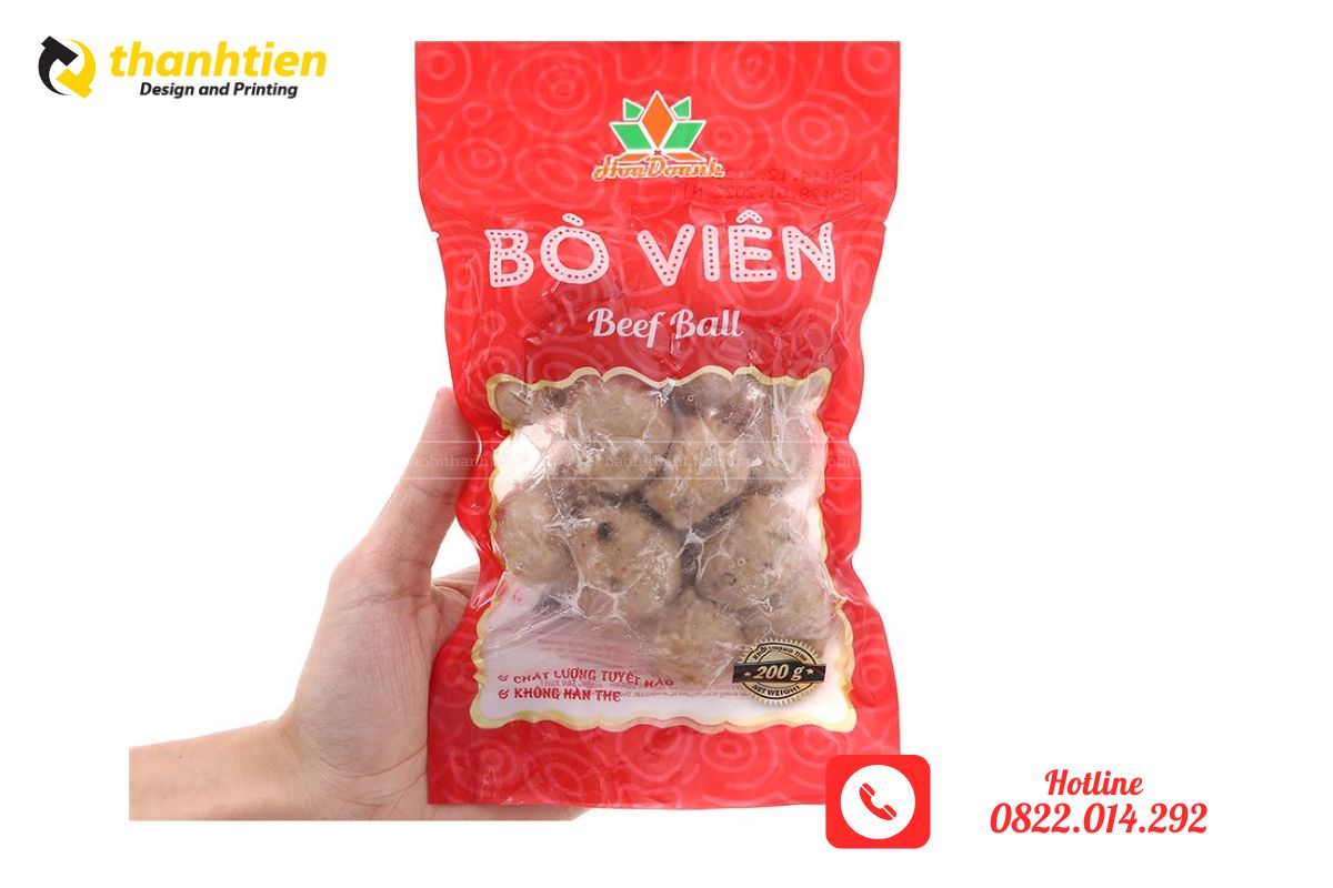 Bao bì bò viên in ấn theo yêu cầu