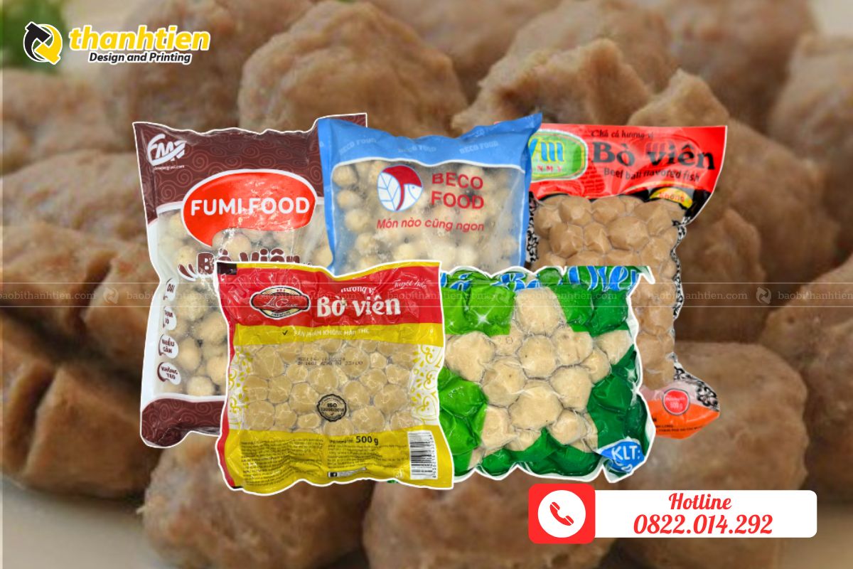 Bao bì đựng bò viên giá rẻ tại Hà Nội