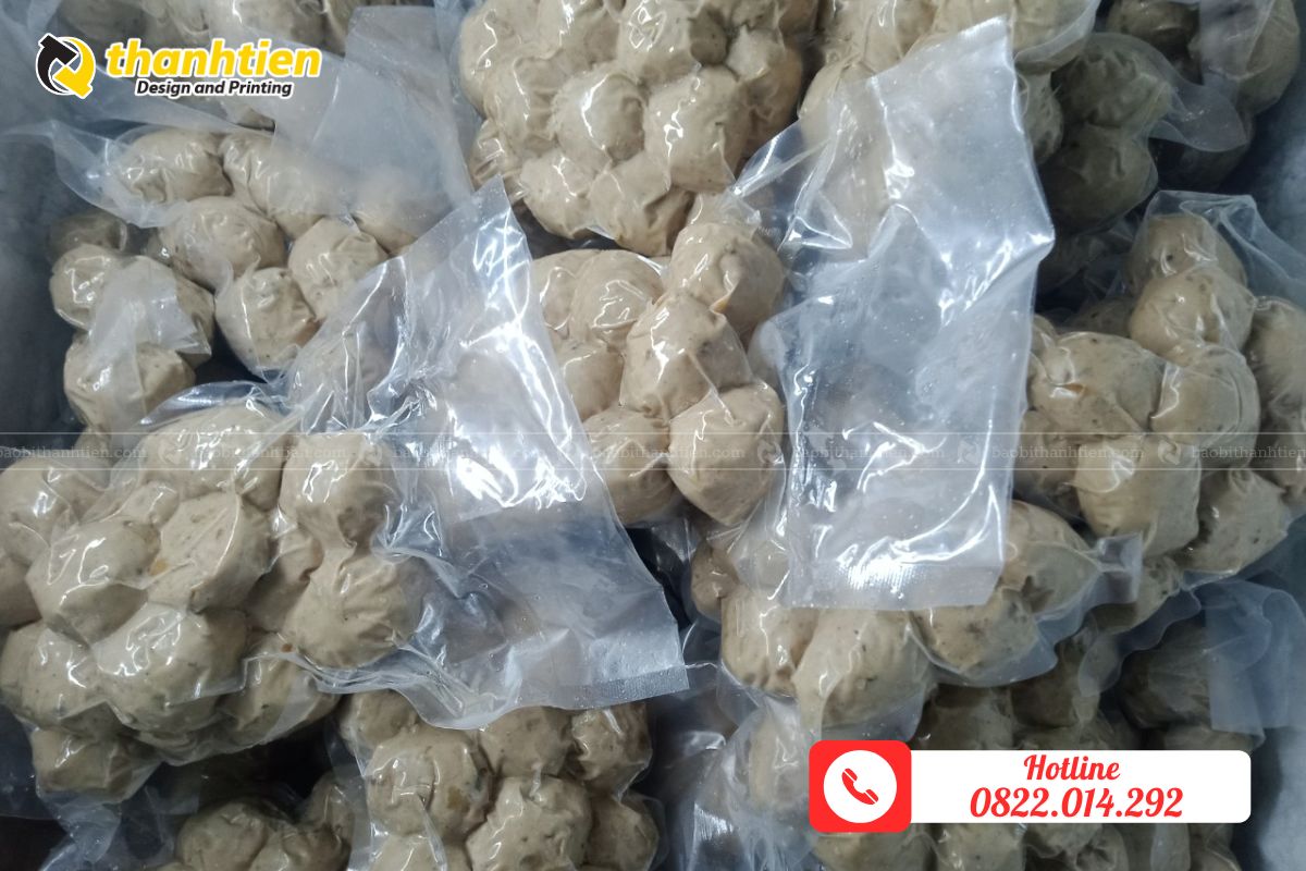 Túi đựng bò viên hút chân không