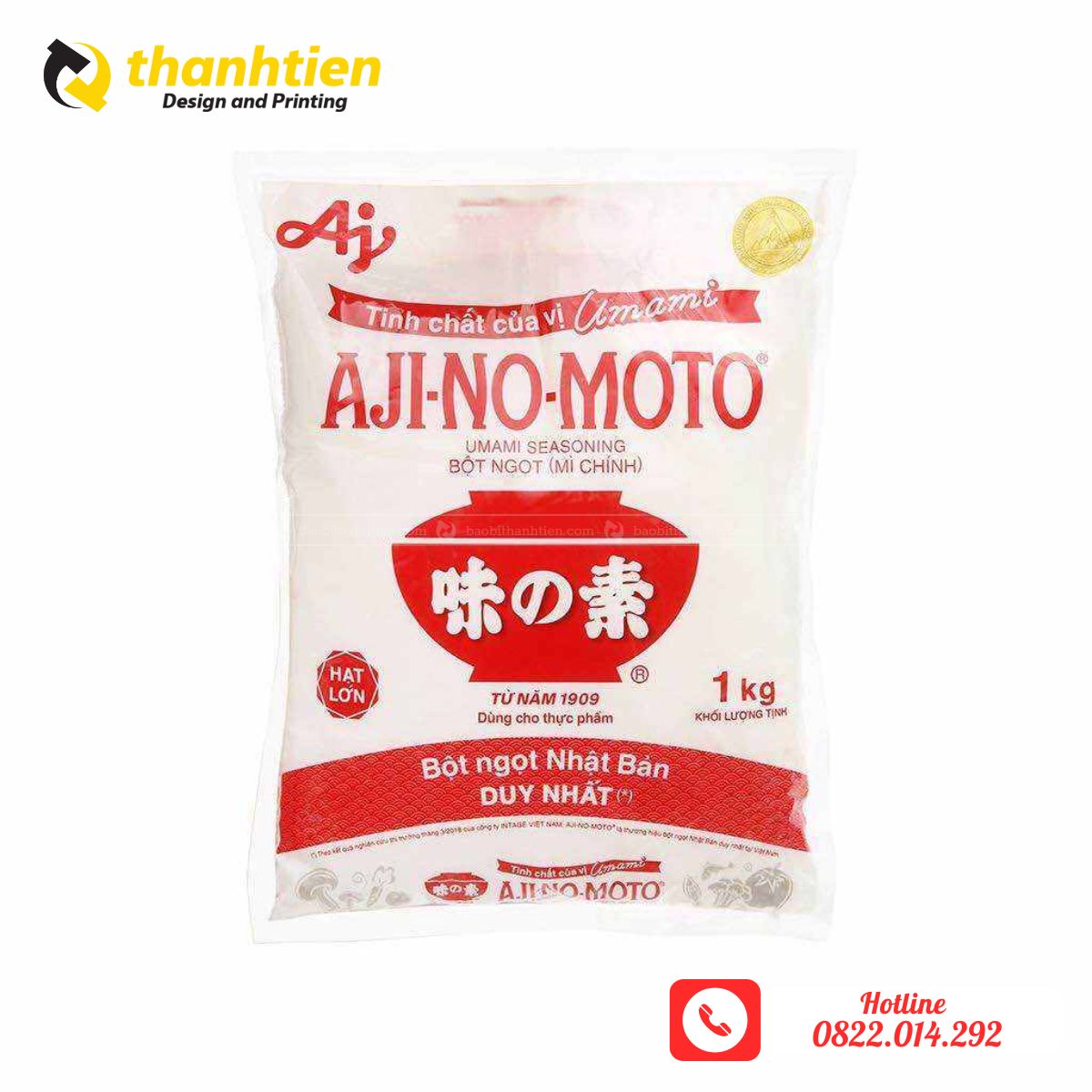 Mẫu bao bì đựng bột ngọt chất lượng