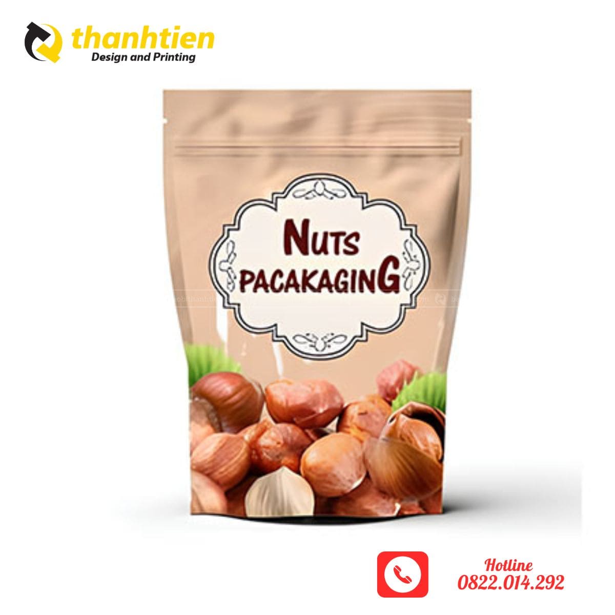 Túi zip đựng hạt dẻ