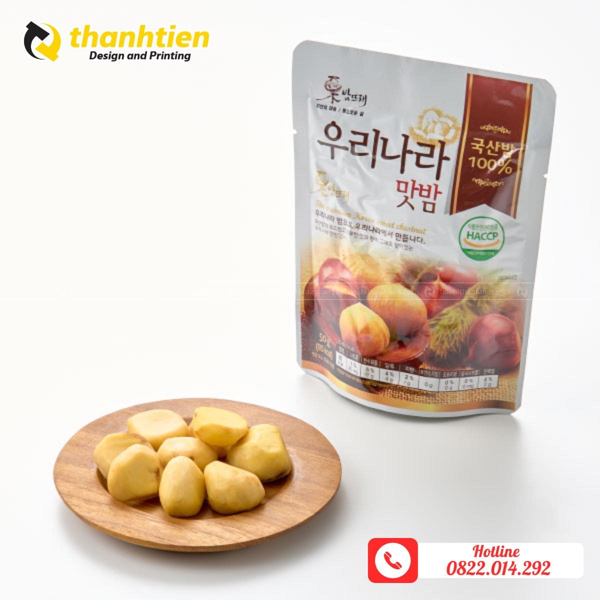 Bao bì dùng để đựng hạt dẻ