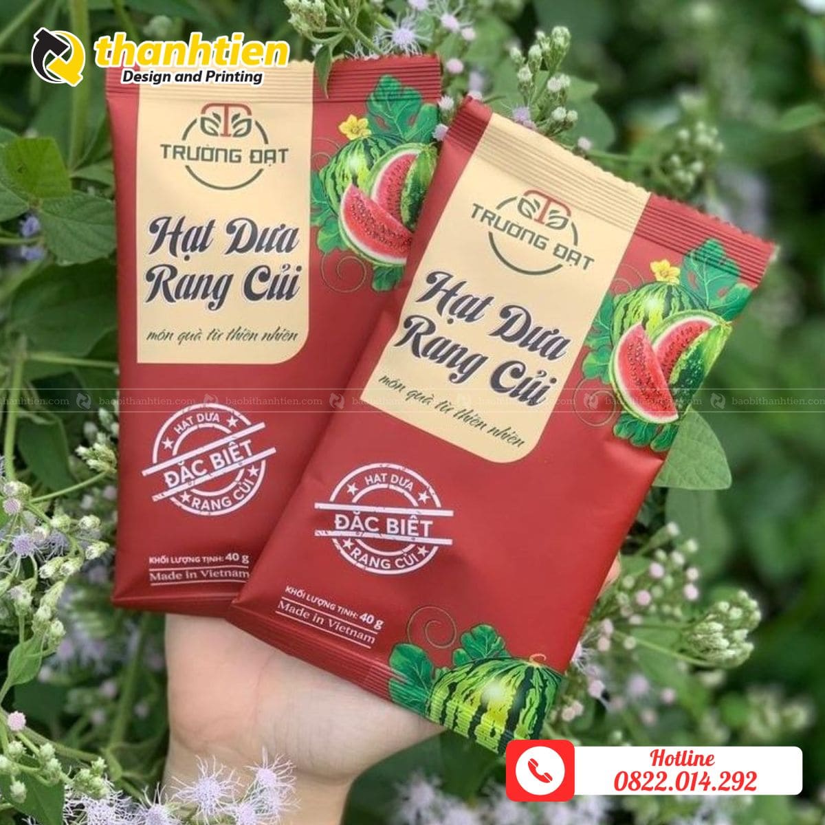 Bao bì hạt dưa đa dạng kích thước