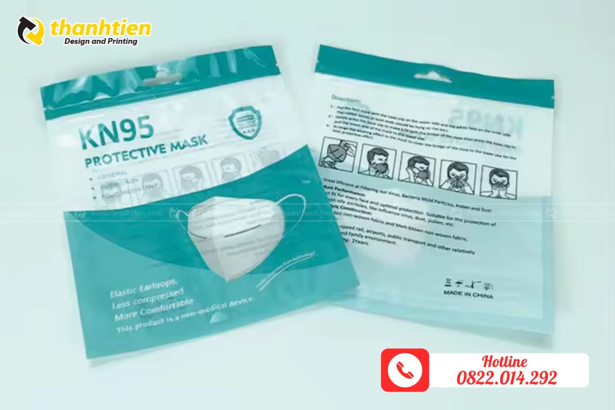 Bao bì ghép màng đựng khẩu trang