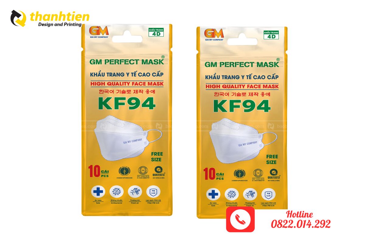 bao bì đựng khẩu trang giá rẻ