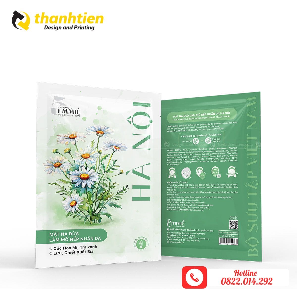 bao bì đựng mặt nạ giá sỉ
