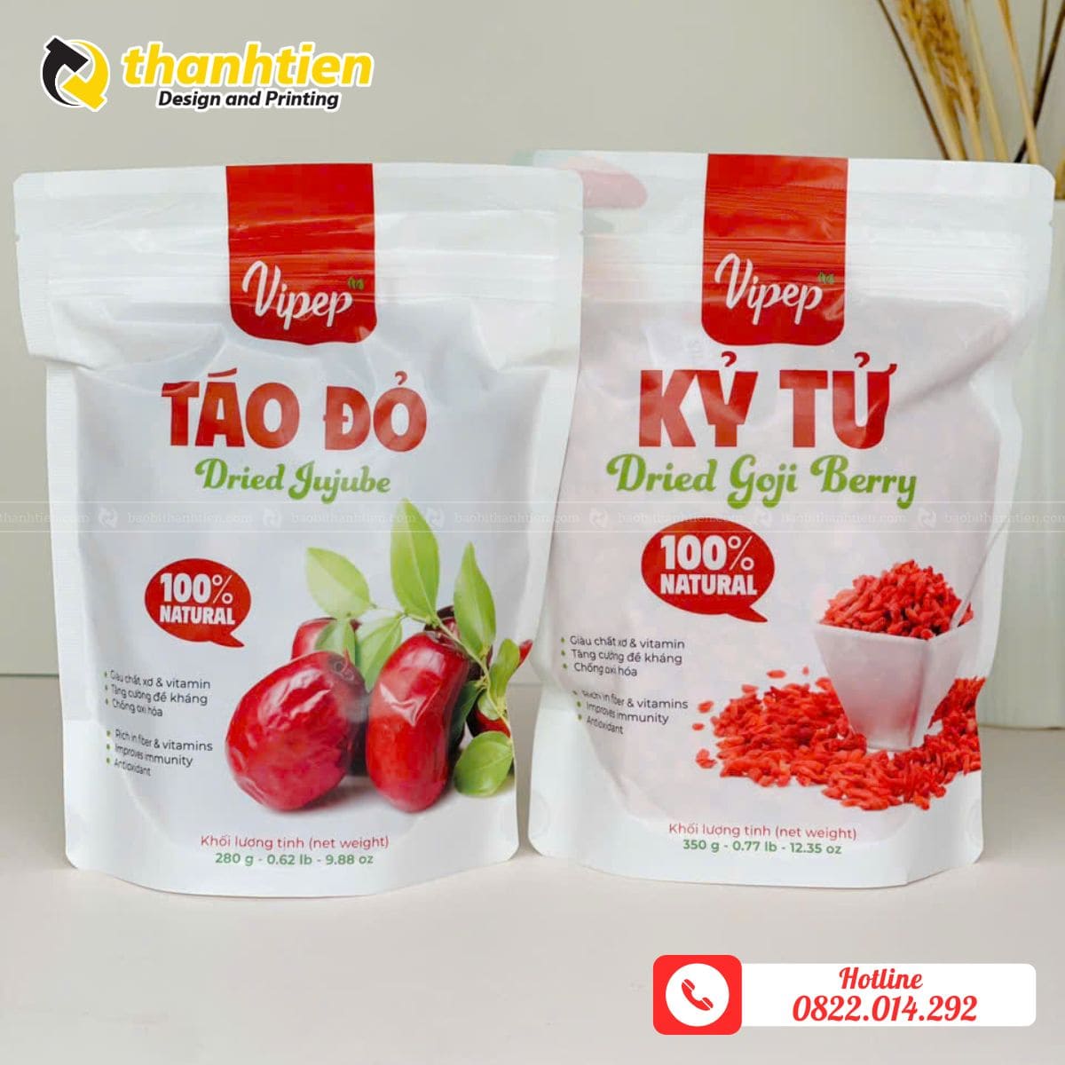 Bao bì đựng táo đỏ