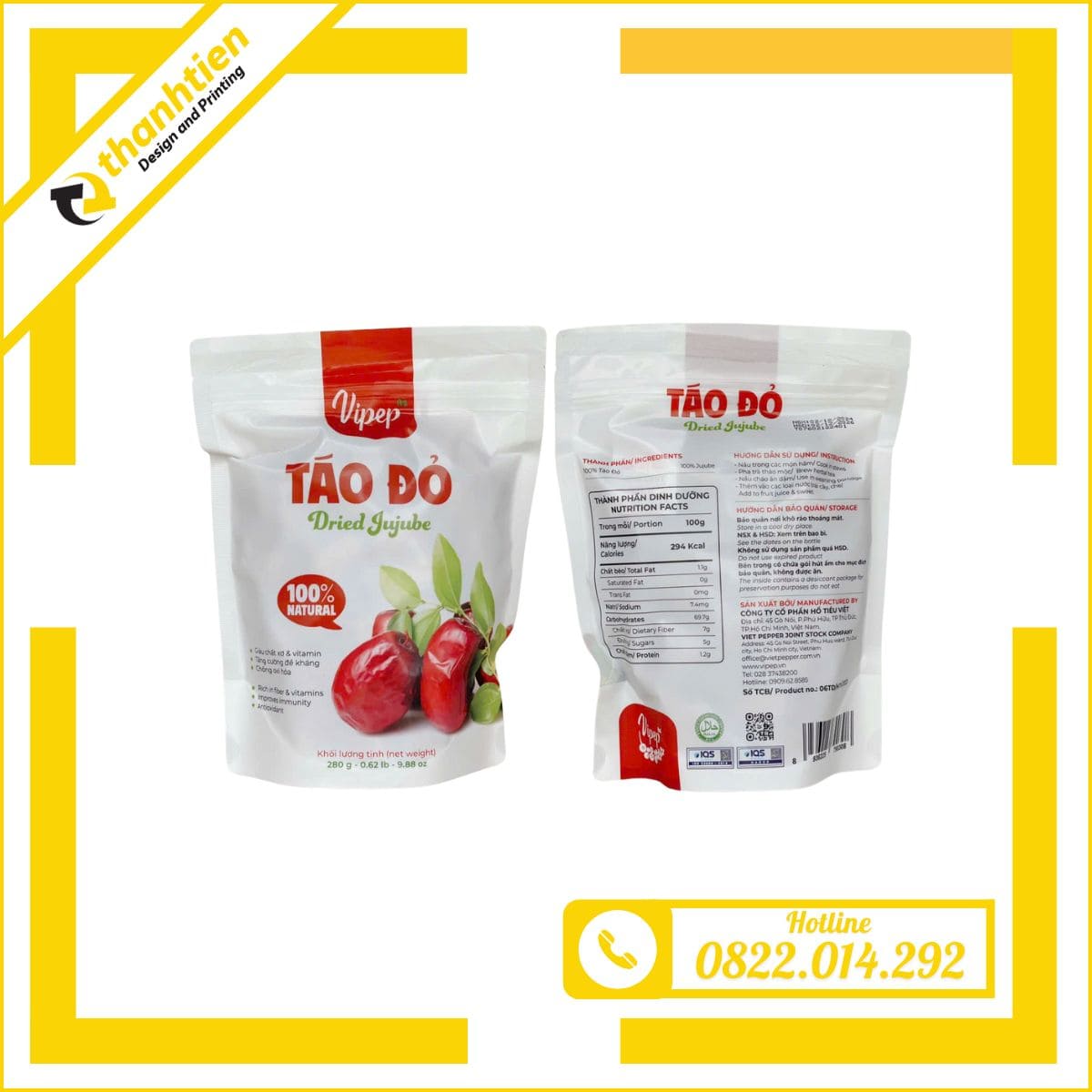 Bao Bì Đựng Táo Đỏ