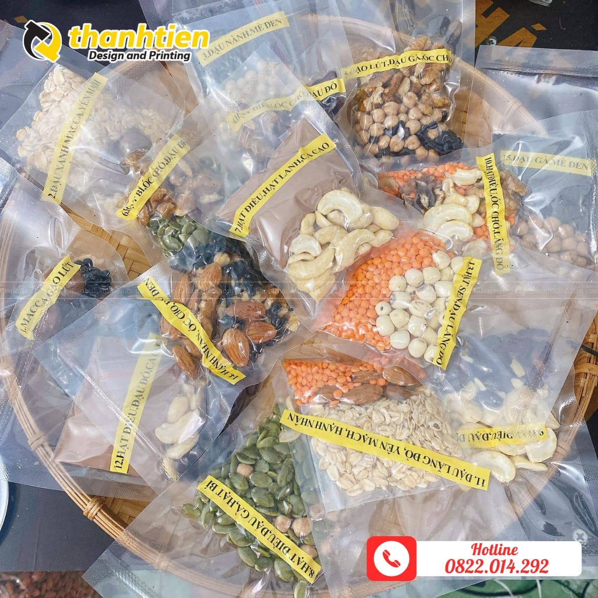 Bao bì dùng để đựng hạt dinh dưỡng