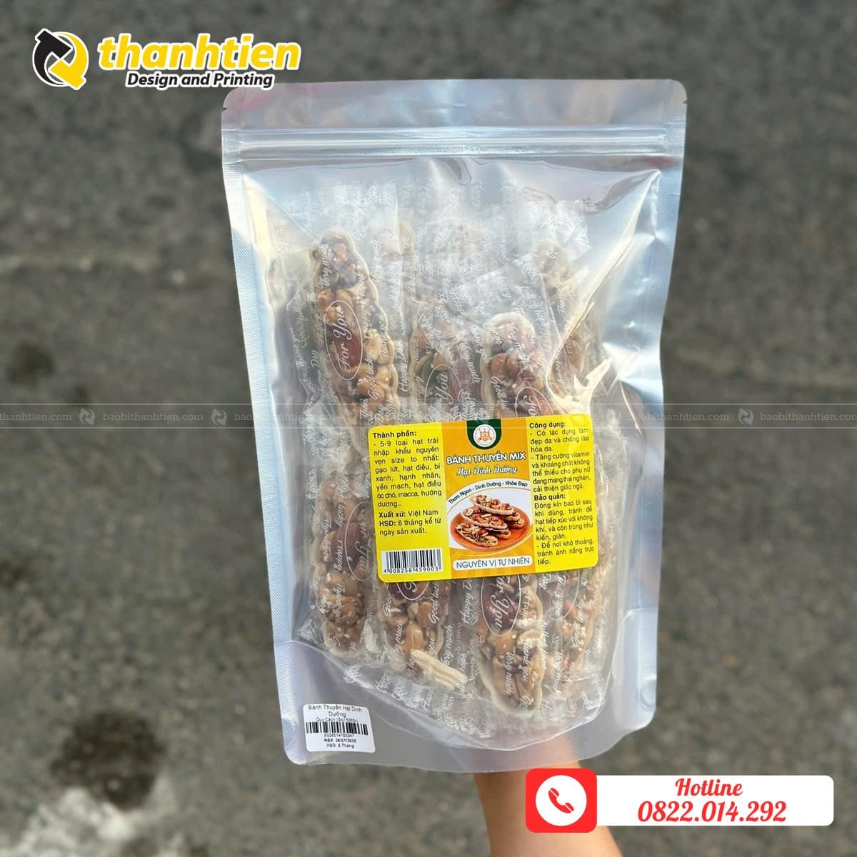 Túi zip nhôm đựng hạt