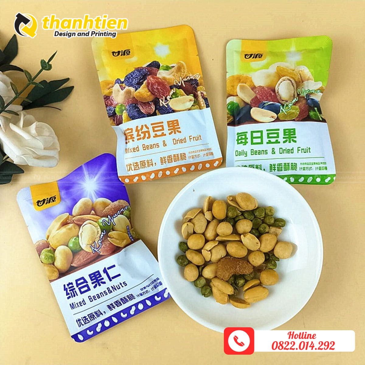 In bao bì đựng hạt dinh dưỡng theo yêu cầu