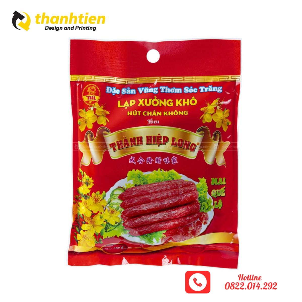 In bao bì đựng lạp xưởng theo yêu cầu
