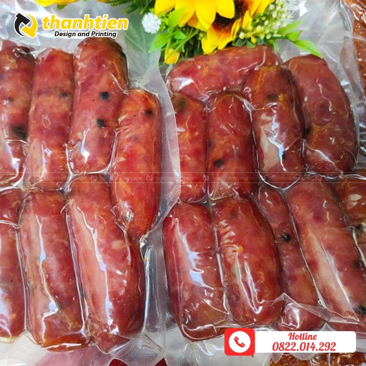 Túi hút chân không đựng lạp xưởng