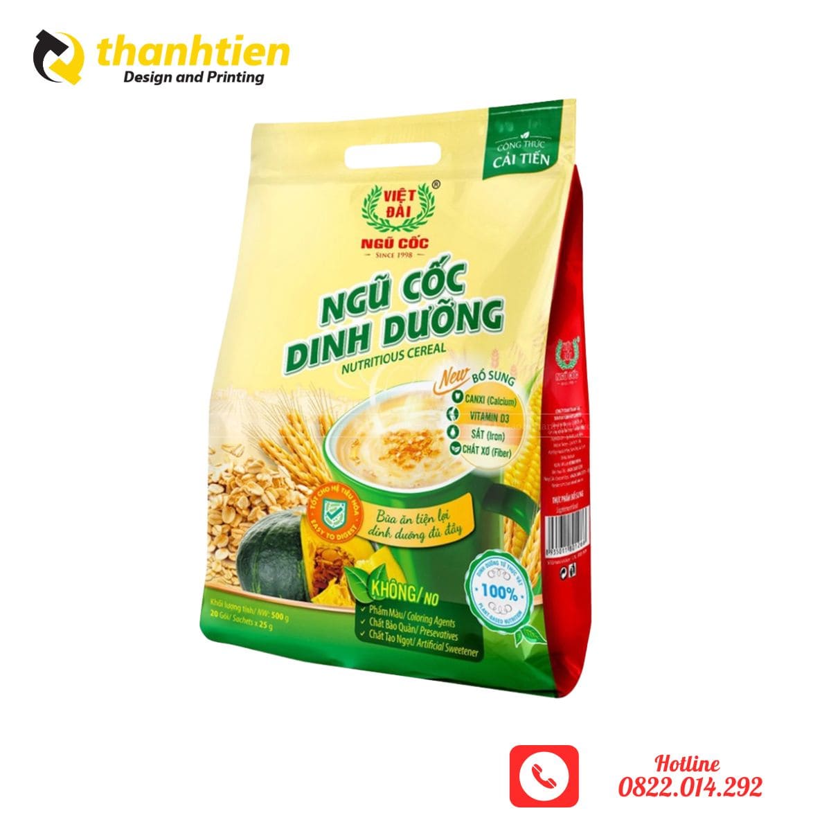 Bao bì ngũ cốc 8 cạnh