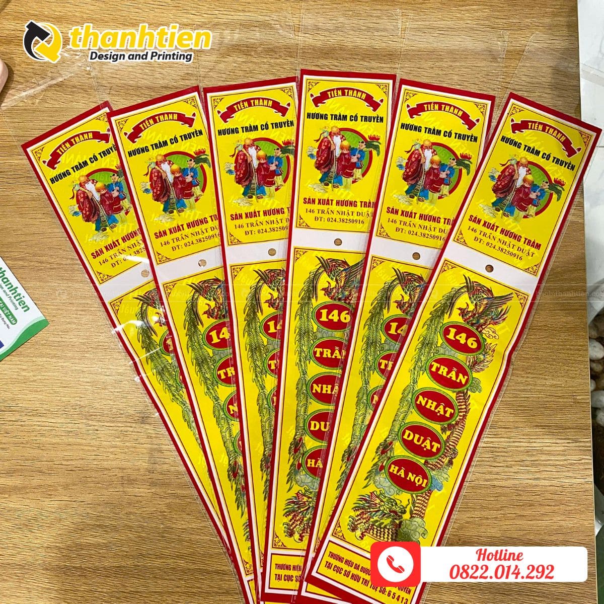 Bao bì nhang được làm từ chất liệu màng ghép