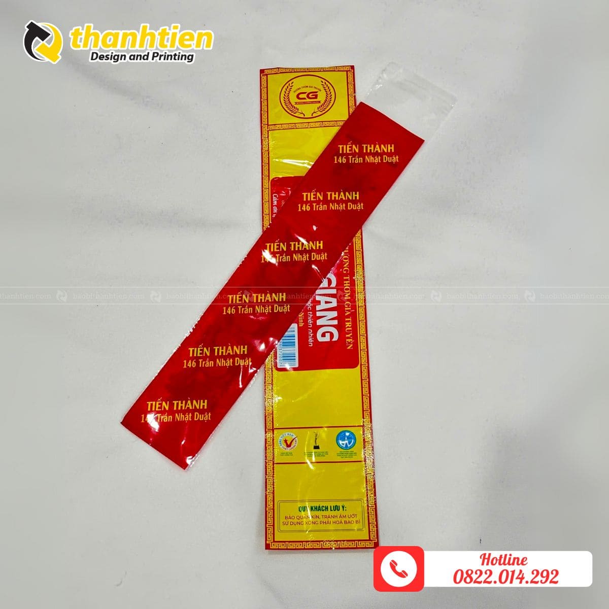 Các mẫu bao bì nhang đẹp được in ấn tại Bao Bì Thành Tiến