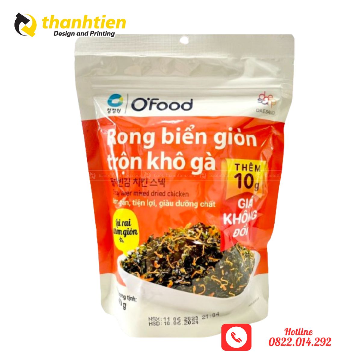 Túi zip đựng rong biển
