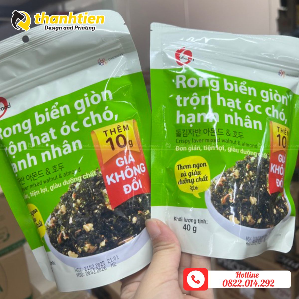 Bao bì đựng rong biển