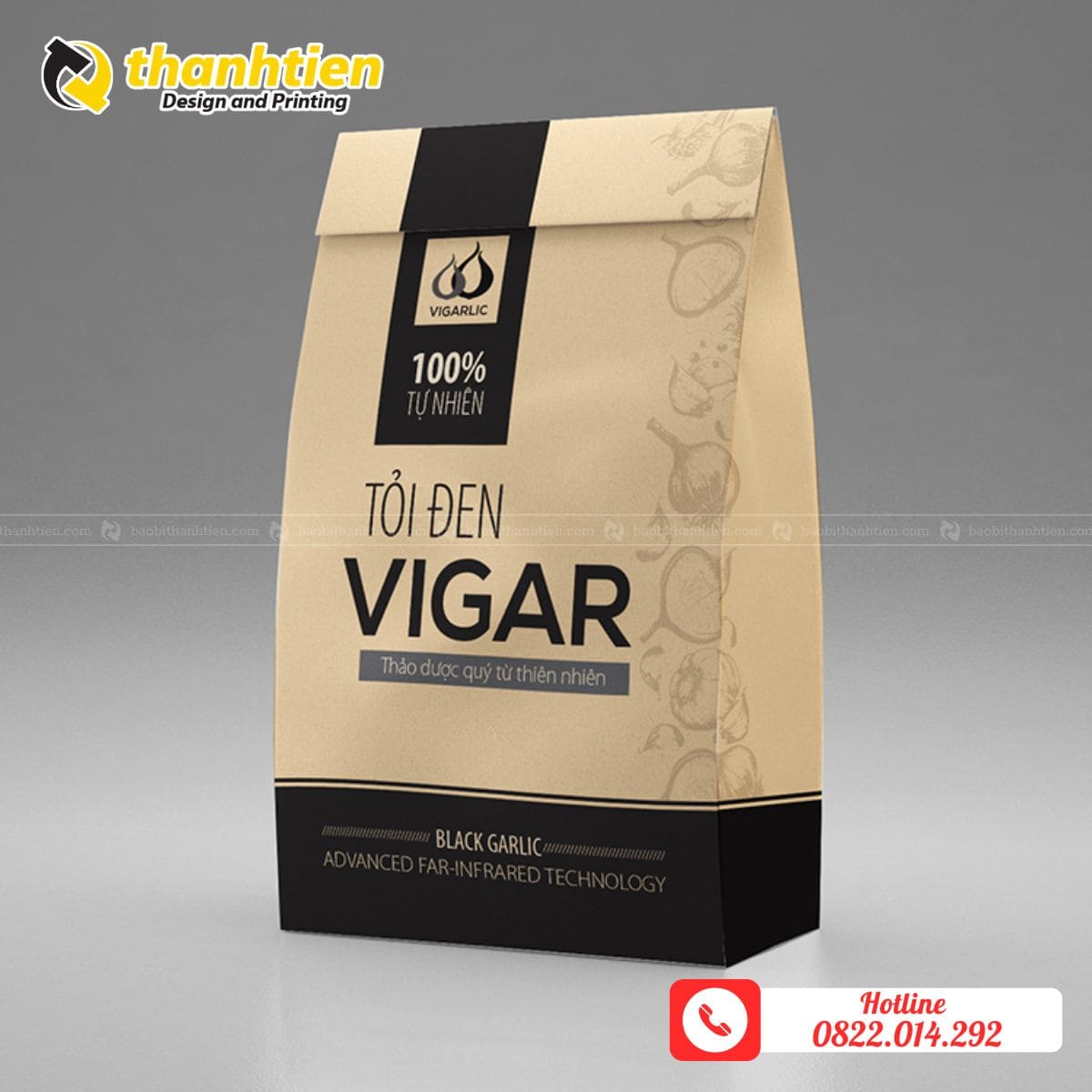 Túi giấy đựng tỏi đen