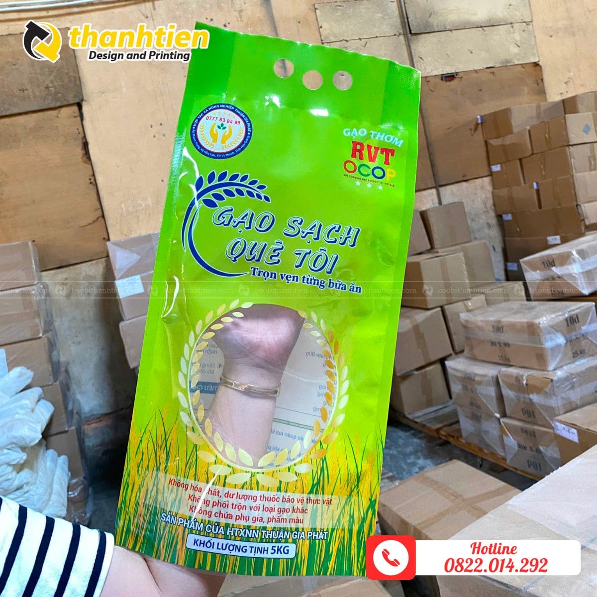 Bao bì đựng gạo giá rẻ Thành Tiến