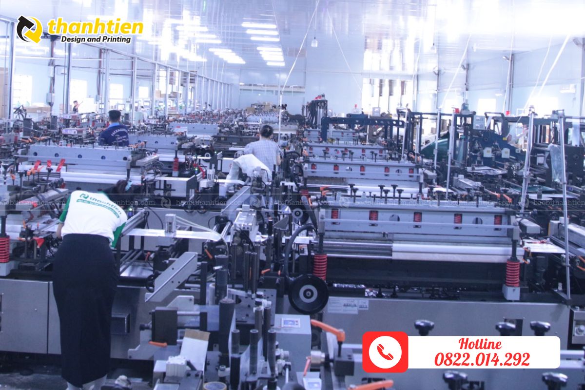 Xưởng sản xuất bao bì bún khô tại Thành Tiến