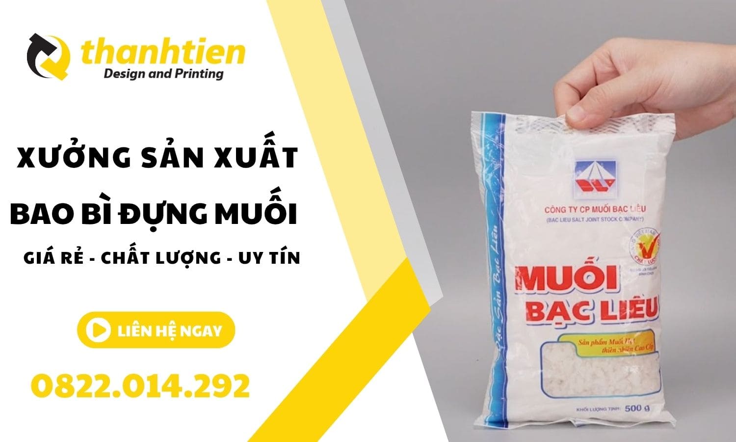 Bao bì đựng muối giá sỉ, chất lượng