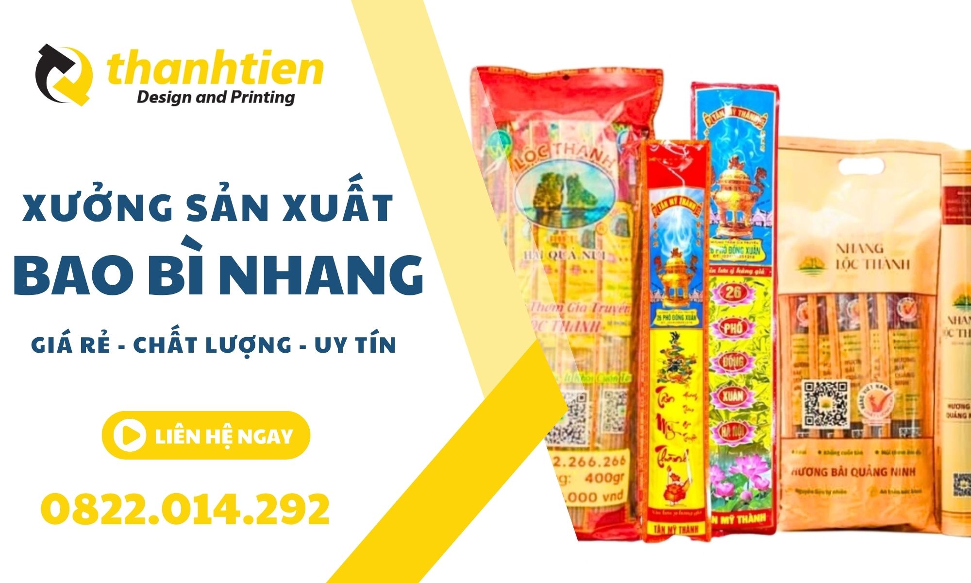 Bao Bì Thành Tiến chuyên sản xuất bao bì đựng nhang