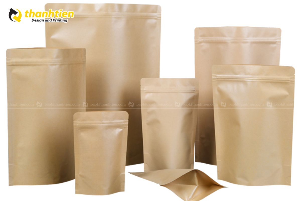 Túi zipper 2 mặt giấy