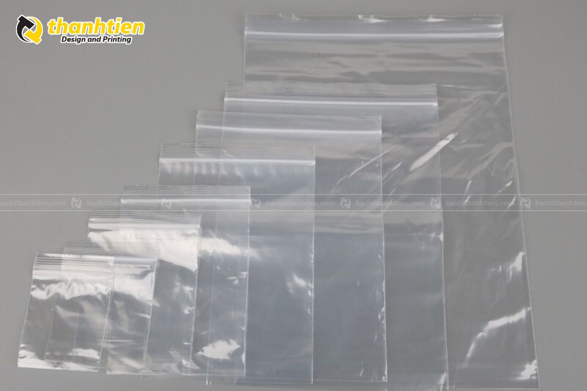 Túi zip chỉ trắng