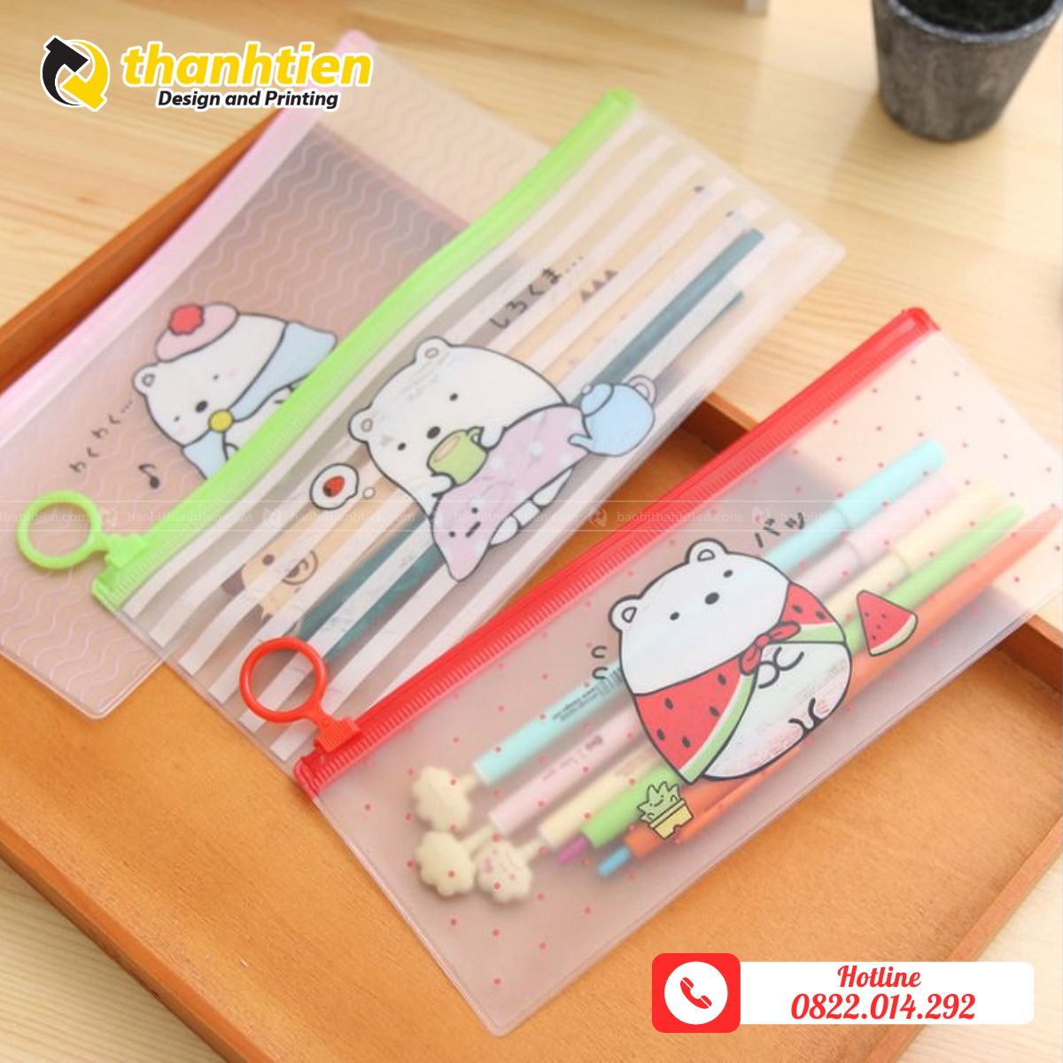 Túi zip đựng bút