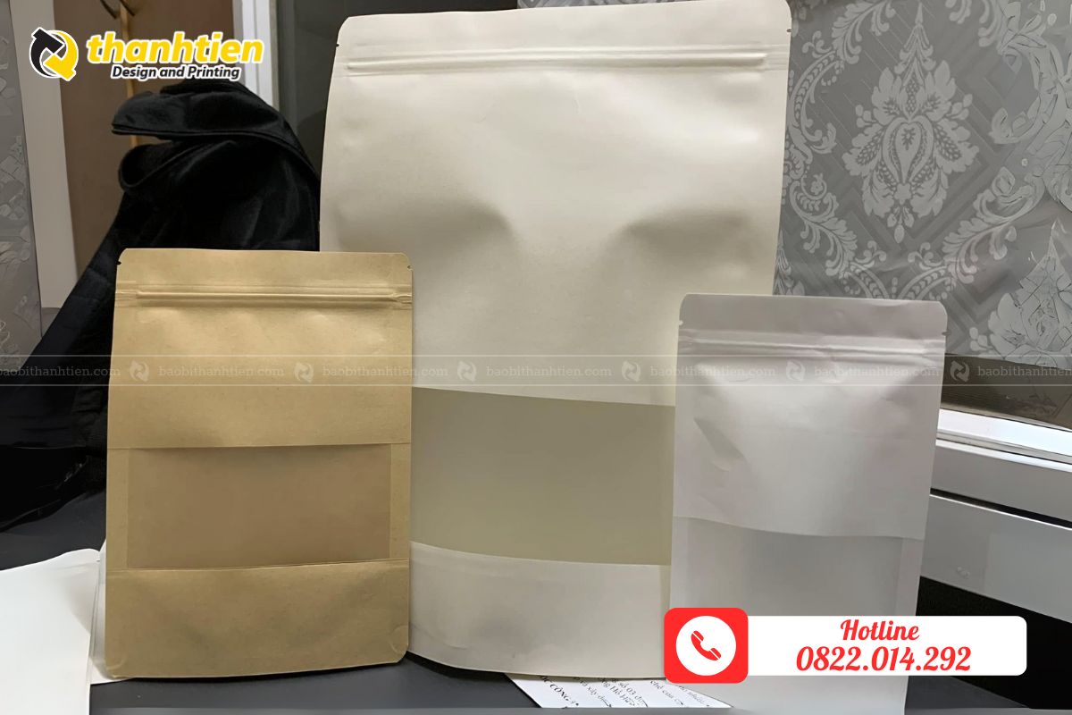 Đặc điểm của túi zip giấy kraft