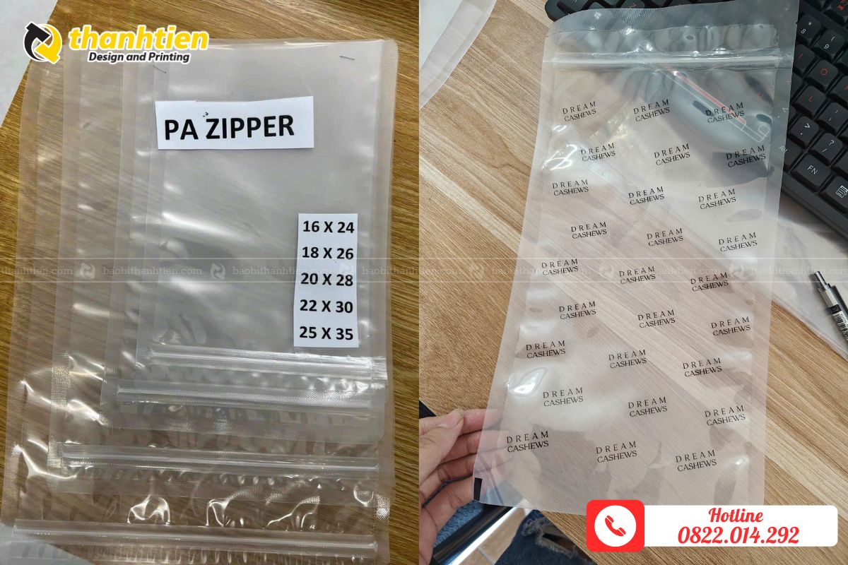 Túi zip hút chân không