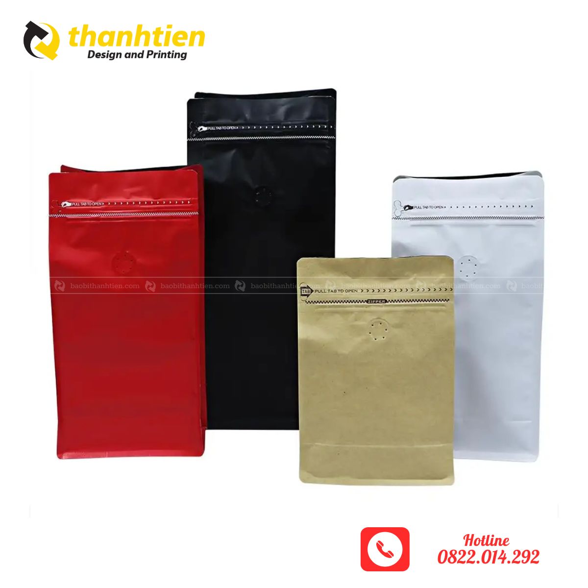 Túi zipper màu 8 cạnh