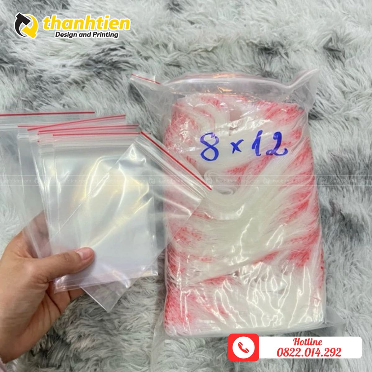 Túi zip mini size nhỏ trong suốt