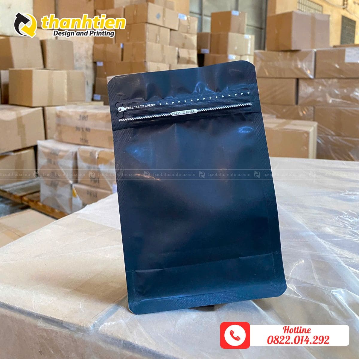 Túi zip màu đen tại Thành Tiến